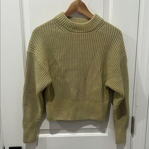 Women's‎ Tan 100% Organic Cotton Sweater Size XS